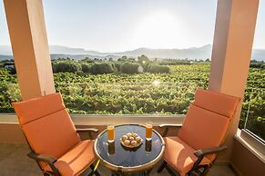 Cretan Vineyard Hill Villa Private Pool, Panoramic View, Beautiful Vin