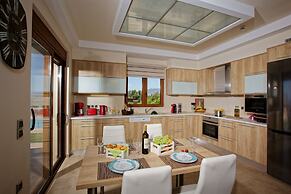 Cretan Vineyard Hill Villa Private Pool, Panoramic View, Beautiful Vin