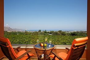 Cretan Vineyard Hill Villa Private Pool, Panoramic View, Beautiful Vin