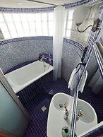 Gold Stone Crescent Moon Light