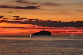 Gold Stone Crescent Moon Light