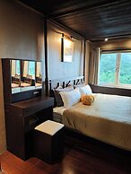 Gold Stone Crescent Moon Light