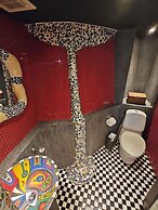 Gold Stone Crescent Moon Light