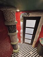 Gold Stone Crescent Moon Light