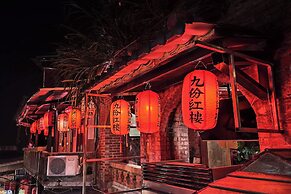 Gold Stone Crescent Moon Light