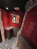 Gold Stone Crescent Moon Light