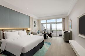 Xiamen International Seaside Hotel (hotel corridor leads to the stone 