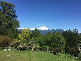 Cabañas en Pucon con vista cordillera