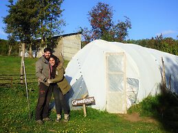 Yurt in Puyehue with Volcano Views