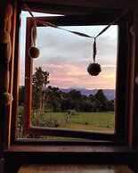 Yurt in Puyehue with Volcano Views