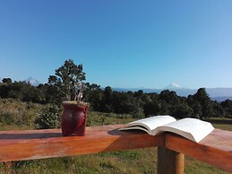 Yurt in Puyehue with Volcano Views