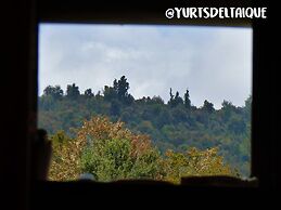 Yurt in Puyehue with Volcano Views