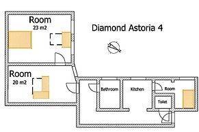 Diamond Astoria 4, Quiet Apartment