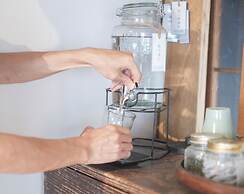 Taketa station hostel cue