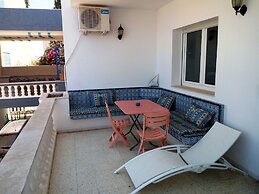 Partie de pittoresque maison en bord de mer