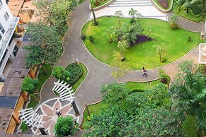 Monochrome Style 2 Bedrooms at Kalibata City Apartment By Travelio