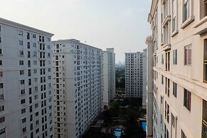 Monochrome Style 2 Bedrooms at Kalibata City Apartment By Travelio