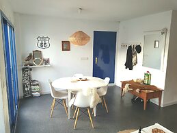 Beach House with Balcony and beach view