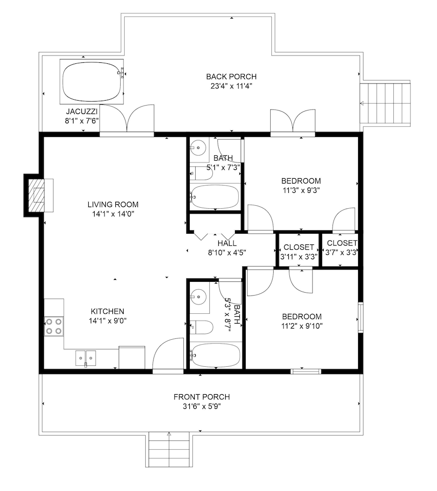 Creekside Memories - 2 Bedrooms, 2 Baths, Sleeps 6 Cabin by RedAwning
