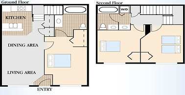 Ec21ha - 3 Bedroom Townhome In Villas at Seven Dwarfs Lane, Sleeps Up 