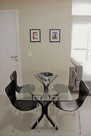 Flat no novo edifício conceito com linda vista mar