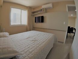 Flat no novo edifício conceito com linda vista mar