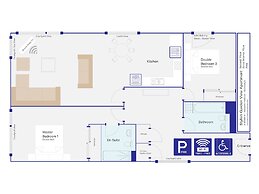 Stylish Garden View Apartment