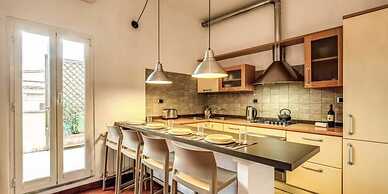 Attic terrace with St Peter's Dome View