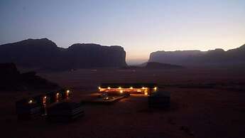 Wadi rum open view camp