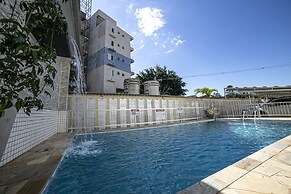 Apto 22E ar condicionado e ventilador, 2 quartos, churrasqueira, eleva