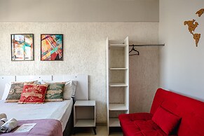 Pôr do sol 17º andar com vista da cidade