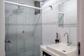 Pôr do sol 17º andar com vista da cidade