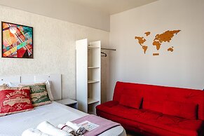 Pôr do sol 17º andar com vista da cidade