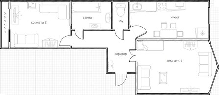 Apartment on Ryleeva 64 B