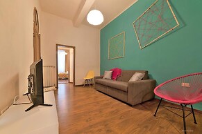 happy apartment in lively area