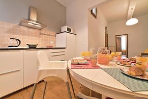 happy apartment in lively area