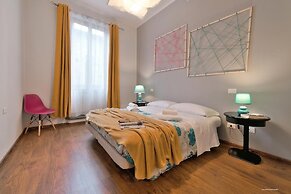 happy apartment in lively area