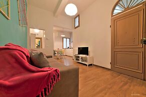 happy apartment in lively area