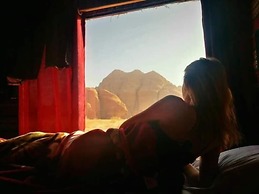 Beduin star trail camp