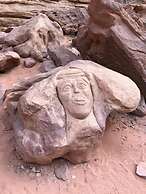 Beduin star trail camp