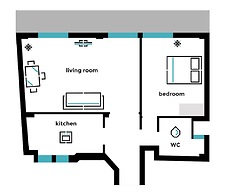 UPSTREET Desirable 1BD Apt in Kolonaki