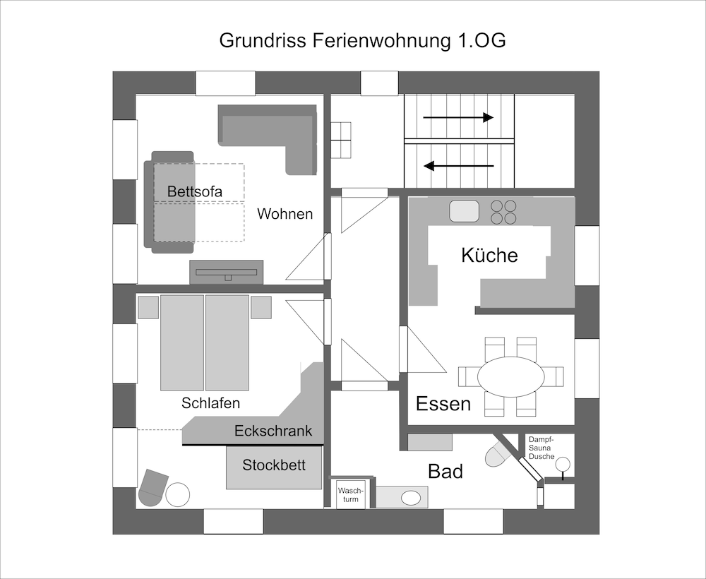 Ferienwohnung im Fürstenland