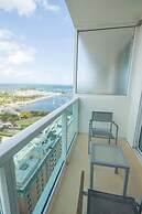 Ocean, Marina & City View Studio + Balcony #2