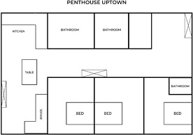 Penthouse Uptown - LoftAffair