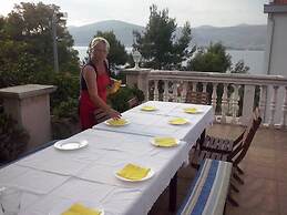 Huge terrace with sea view of the bay