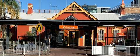 Wollongong train station holiday house