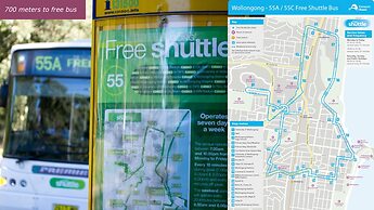 Wollongong train station holiday house