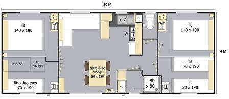 Camping L'évasion - Mobilhomes