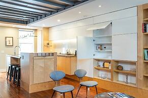 Modern European Home - Garden Patio w/ Firepit