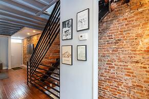 Modern European Home - Garden Patio w/ Firepit